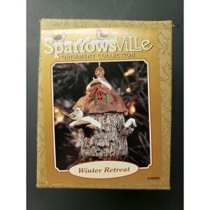 Lowell Davis Sparrowsville Christmas Ornament Ertl New in Box Winter Retreat U10
